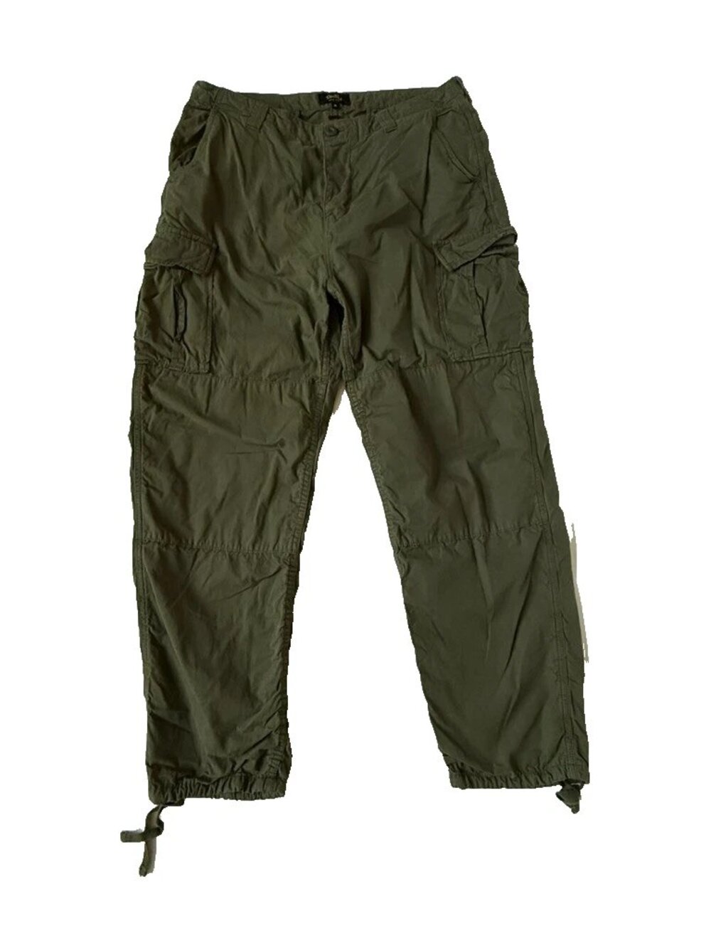 Stan Ray Mens Womens XL 36 x 29 Green Cargo Pants Cinch Hem Khaki Army